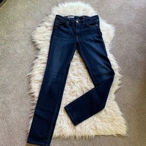 AG Denim. Mid-rise cigarette jeans. Size 27R